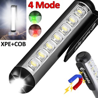 Đèn Pin led xpe + cob mini Siêu Sáng Chống Thấm Nước Kèm Kẹp Và Sạc usb Tiện Dụng
