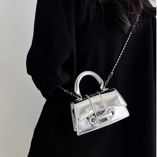 CHIC JOY Túi Đeo Chéo Da PU Mini Phiên Bản Hàn Quốc Baiah Ins Crowd Kelly High end Thời Trang Mạng Red Cha Mẹ Và Bé