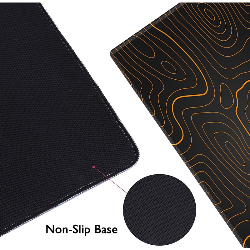 Đen Tấm Lót Chuột Và Bàn Phím Chơi game Hình Chiếc Lá Cỡ Lớn