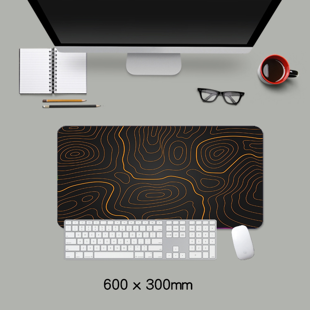 Đen Tấm Lót Chuột Và Bàn Phím Chơi game Hình Chiếc Lá Cỡ Lớn