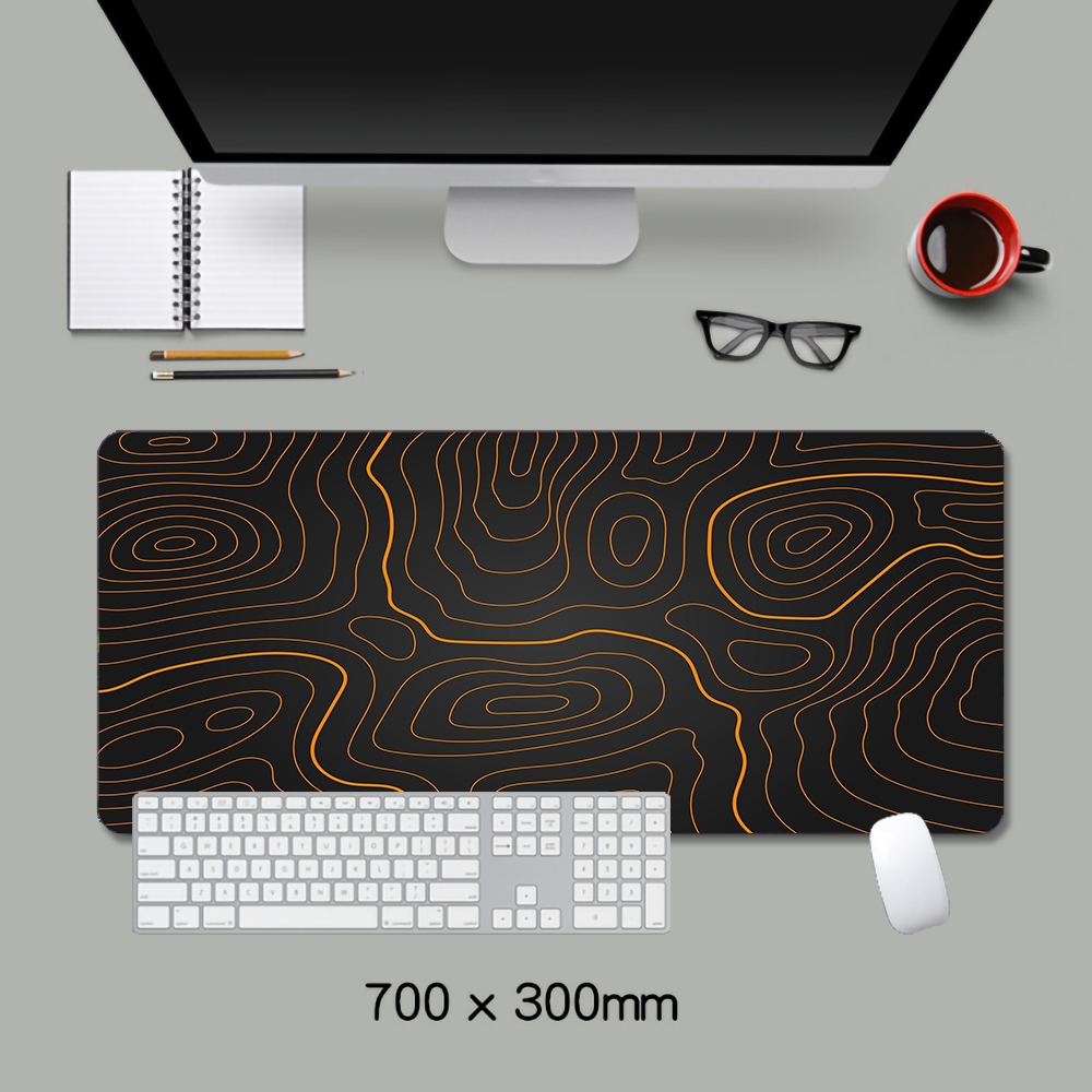 Đen Tấm Lót Chuột Và Bàn Phím Chơi game Hình Chiếc Lá Cỡ Lớn