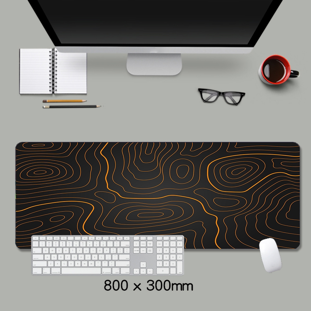 Đen Tấm Lót Chuột Và Bàn Phím Chơi game Hình Chiếc Lá Cỡ Lớn