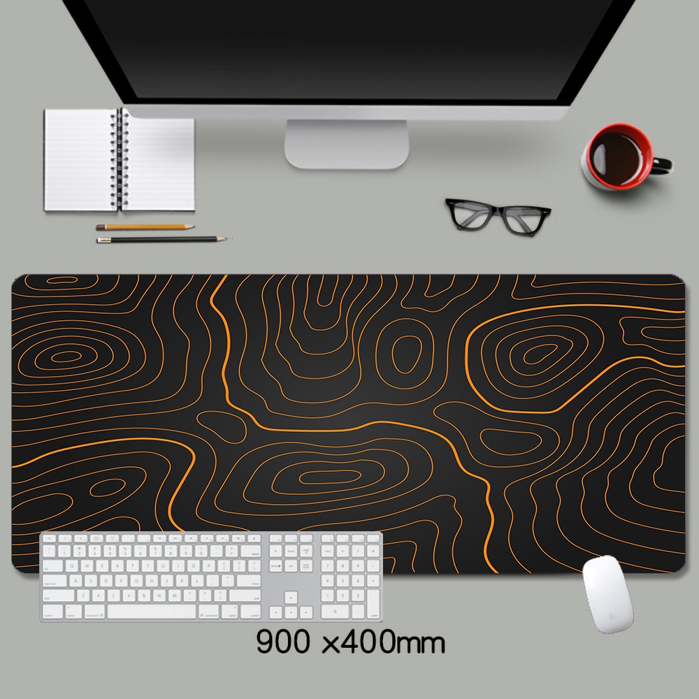 Đen Tấm Lót Chuột Và Bàn Phím Chơi game Hình Chiếc Lá Cỡ Lớn