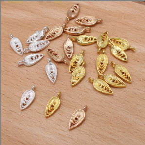 Mặt dây chuyền hợp kim hình giọt nước 14x5mm