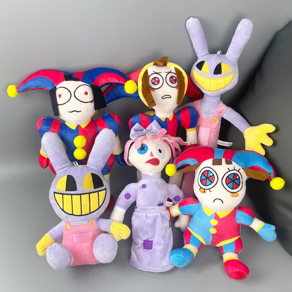 Thú Nhồi Bông Hình The Amazing Digital Circus Plush Pomni/Jax/Caine/Gangle/ragatha/Zooble/Kaufmo/The Cellar