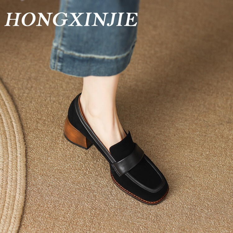 Giày nữ HONGXINGJIE FBL2390399 37Z230910 đế cao thoải mái phong cách Hàn Quốc