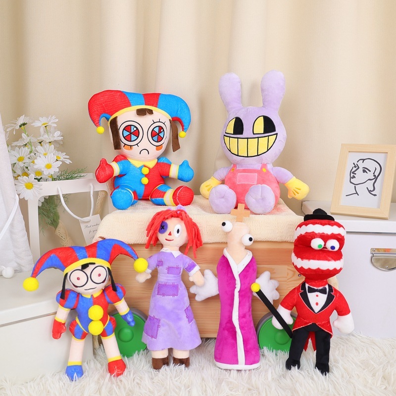 Thú Nhồi Bông Hình The Amazing Digital Circus Plush Pomni/Jax/Caine/Gangle/ragatha/Zooble/Kaufmo/The Cellar