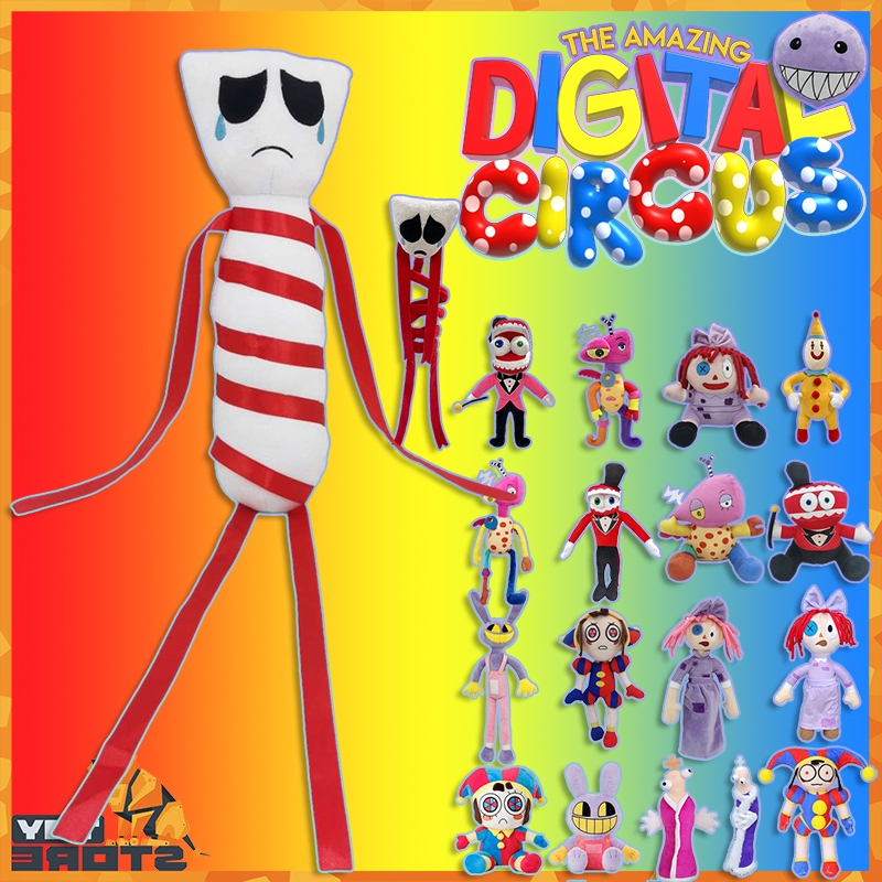 Thú Nhồi Bông Hình The Amazing Digital Circus Plush Pomni/Jax/Caine/Gangle/ragatha/Zooble/Kaufmo/The Cellar