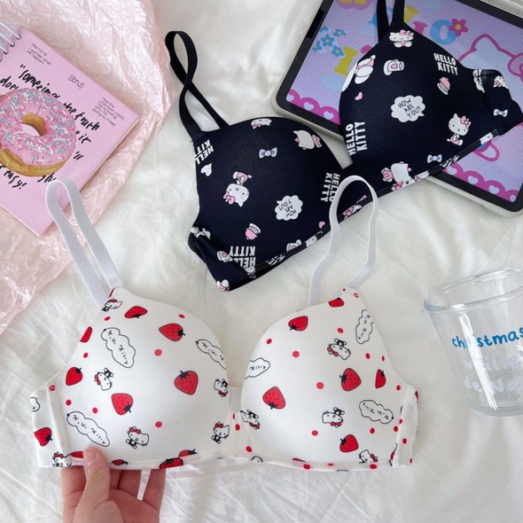 Áo Lót Nâng Ngực Không Dây Chống Trượt Kiểu Nhật Bản Dễ Thương Cho Bạn Gái