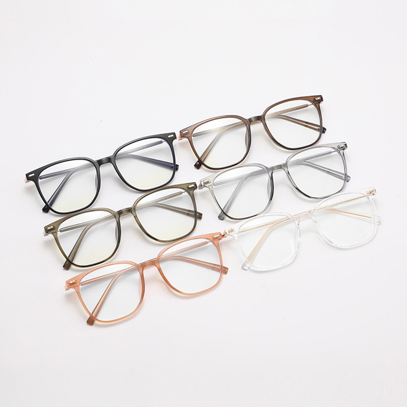 Roza Kính Mắt Gọng Đa Giác Chống Ánh Sáng Xanh Thời Trang unisex ae1617