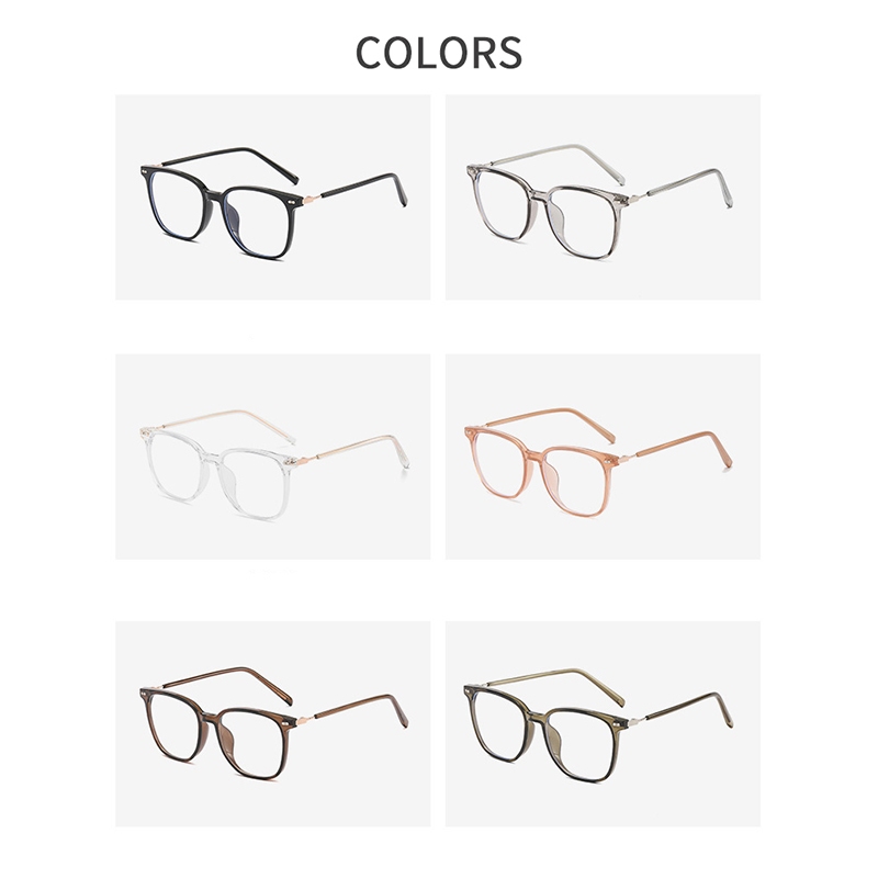 Roza Kính Mắt Gọng Đa Giác Chống Ánh Sáng Xanh Thời Trang unisex ae1617