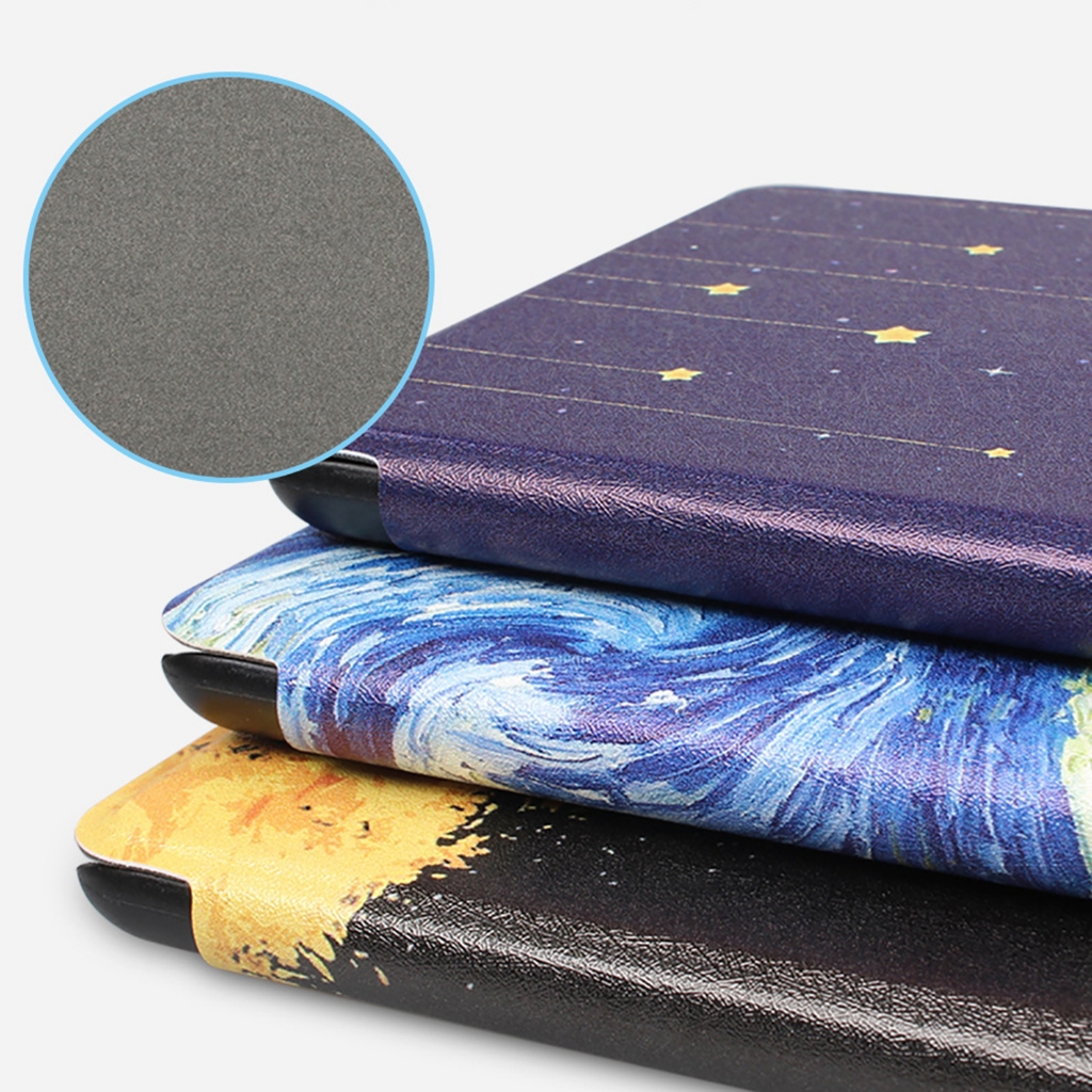 Máy đọc sách điện tử cầm tay Flip Stand Case Thời trang hoa văn PU da bìa vỏ cho Amazon kindle 10th generation 2019 kindle youth lite 6.0inch  Ốp