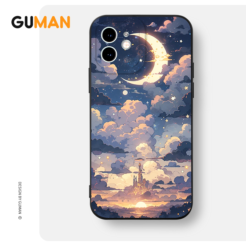 Ốp lưng GUMAN mềm chống bẩn độc lạ dễ thương đẹp Cho iPhone 15 14 13 12 11 Pro Max SE 2020 X XR XS 8 7 ip 6S 6 Plus kute xyb2570