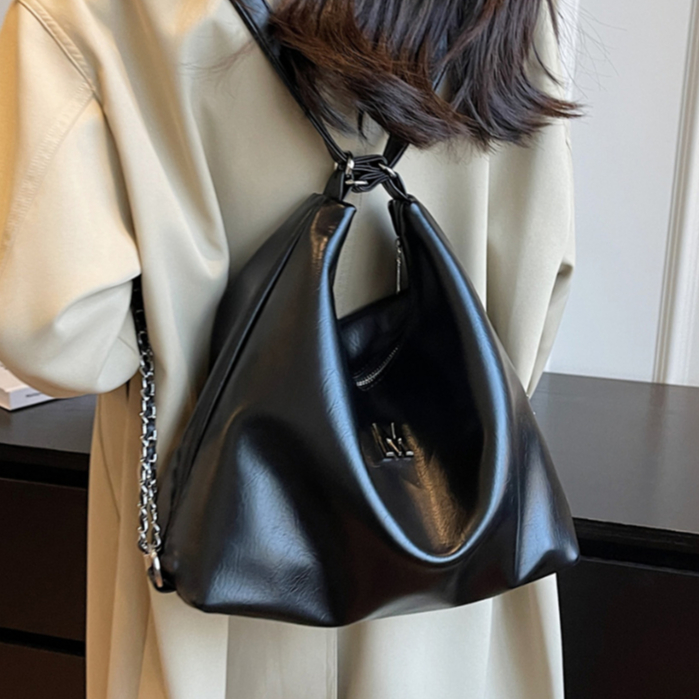 LIDEAL Balo túi đeo chéo bằng da PU màu trơn sử dụng hàng ngày thời trang 2023NEW L95S2FY