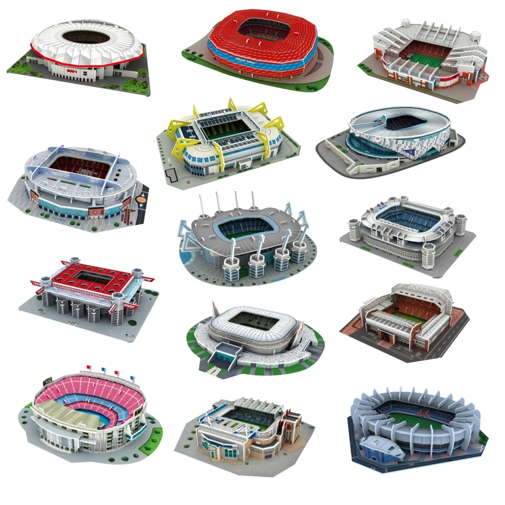 Soccerwe 3D mini Soccer Anfield Old Trafford Tòa nhà sân vận động White Hart Lane