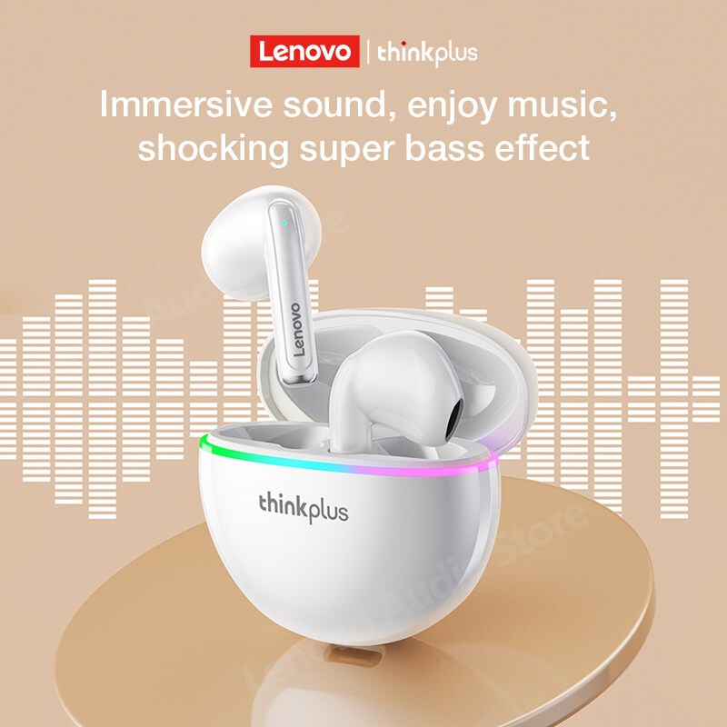 Tai nghe không dây lenovo xt97 hifi 9d tws Chống Nước Có mic Cho oppo realme xiaomi