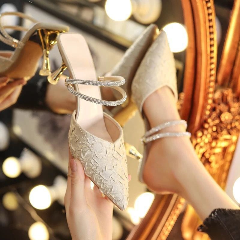 Giày Cao Gót Sandal Nữ Đế Thô Thời Trang