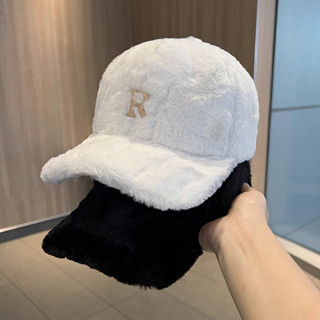 Mũ Lưỡi Trai Phối Lông Dày Dặn Ấm Áp Thời Trang Mùa Đông Phong Cách Hàn Quốc Cho Nữ