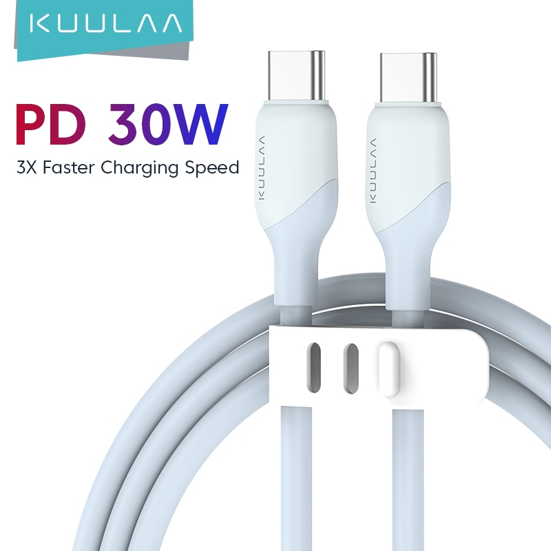 KUULAA Dây Cáp Sạc Nhanh usb type c 60w pd qc 4.0 60w Cho iphone 15 pro max plus