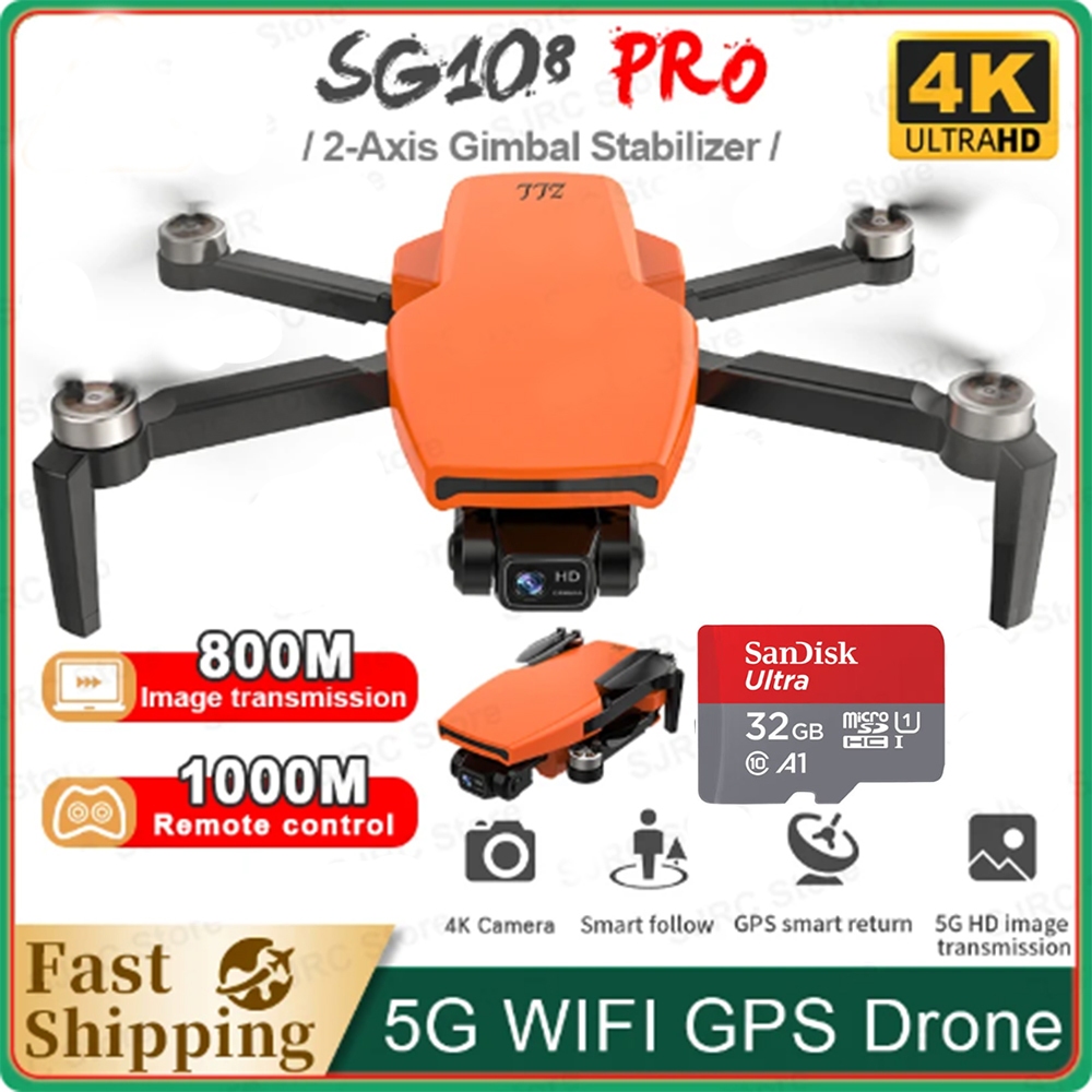 Mới Máy Quay Phim sg108 pro 4k hd 2 Trụcis Gpv 5g wifi gps 28 Phút vs ex5