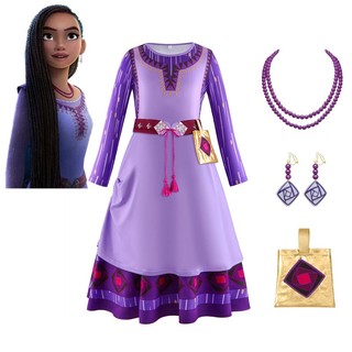 Đầm Hóa Trang Công Chúa asha princess Xinh Xắn Cho Bé Gái