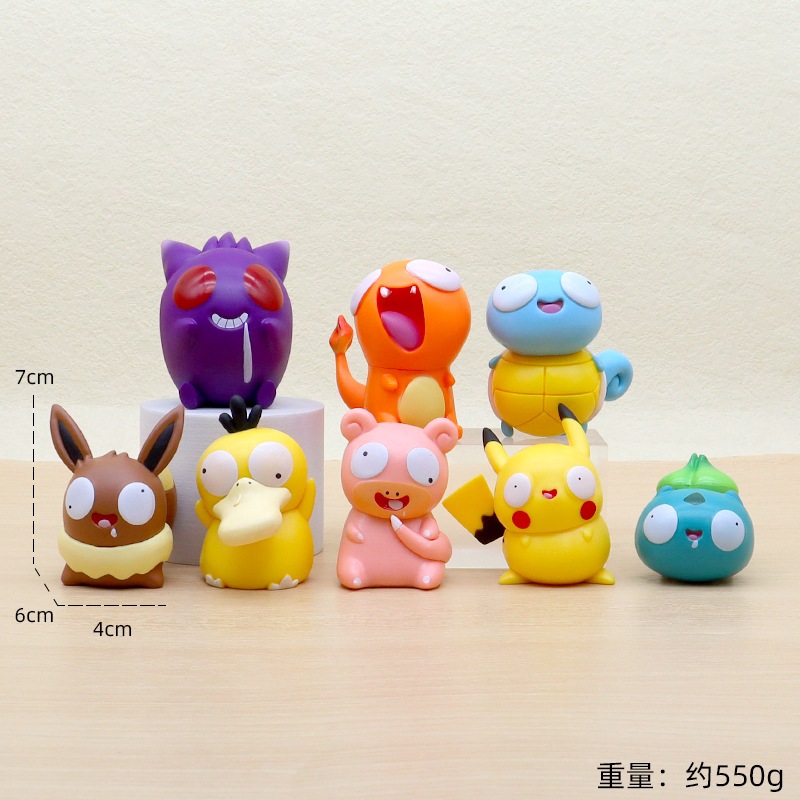 Set 8 Mô Hình Nhân Vật Phim pokemon 7cm