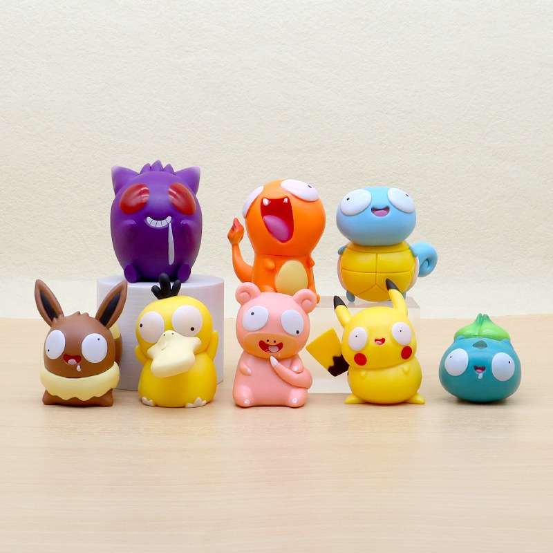 Set 8 Mô Hình Nhân Vật Phim pokemon 7cm
