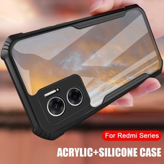 Ốp điện thoại trong suốt viền silicon có túi khí chống sốc cho Xiaomi Mi Redmi Note 8 9 9S 10 10S 11 11S 12 12S 13 Pro 5G