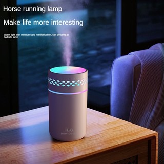 260ml Máy phun sương khuếch tán tinh dầu và tạo ẩm ô tô dùng pin sạc USB máy làm ẩm không khí trong phòng ngủ đèn led 7 màu thích hợp cho văn phòng, ô tô, phòng