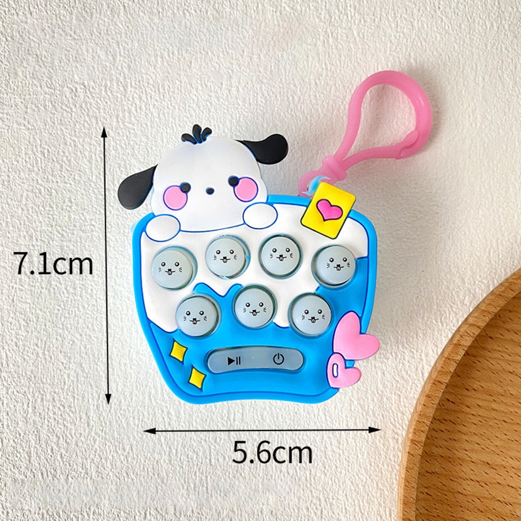 Móc Khóa mini Siêu Dễ Thương Khi Chơi game whac-a-mole pop it