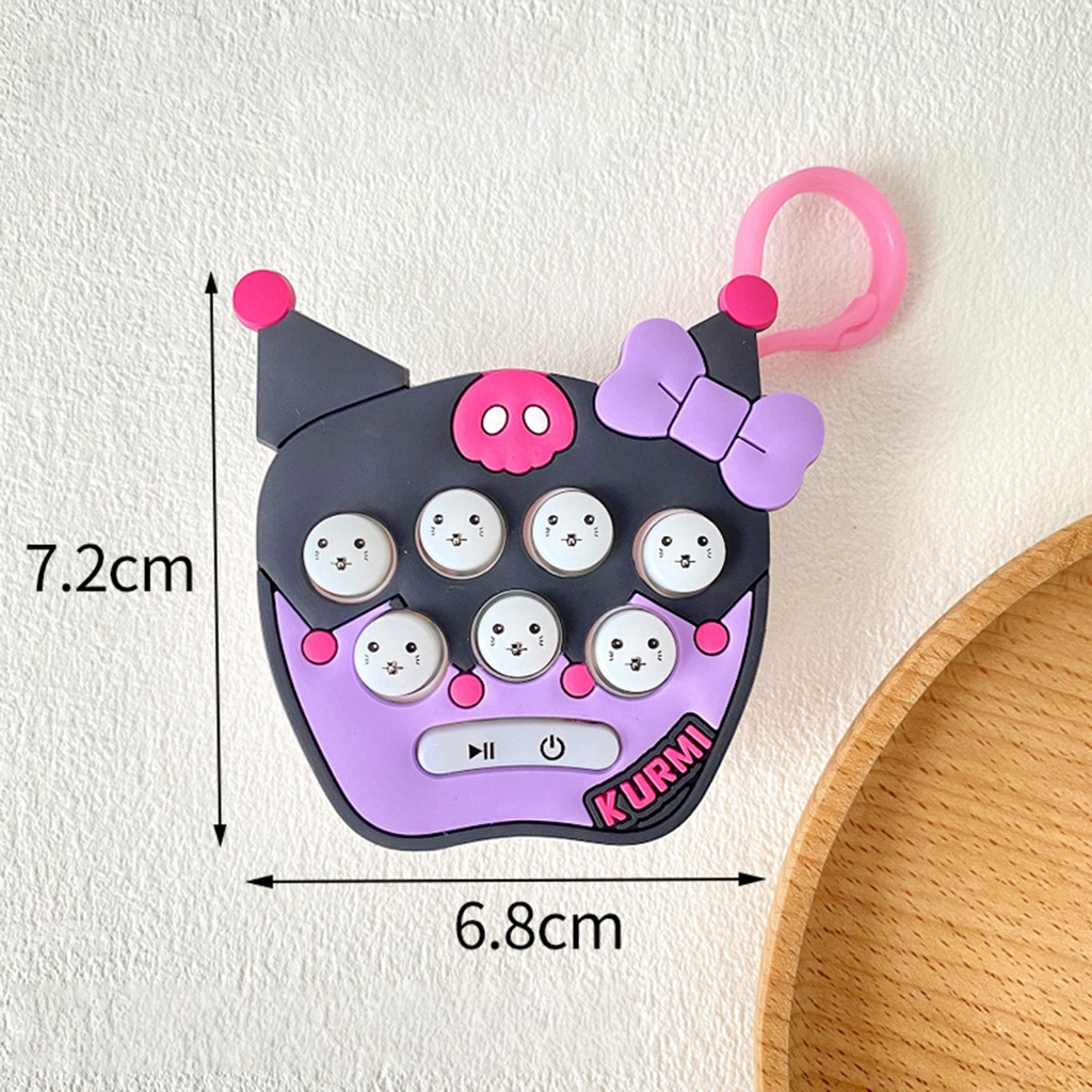Móc Khóa mini Siêu Dễ Thương Khi Chơi game whac-a-mole pop it