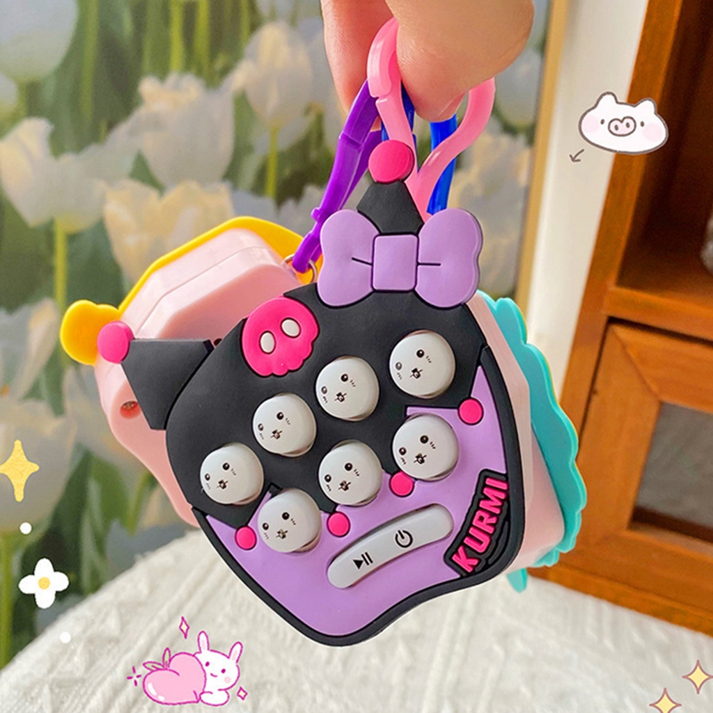 Móc Khóa mini Siêu Dễ Thương Khi Chơi game whac-a-mole pop it