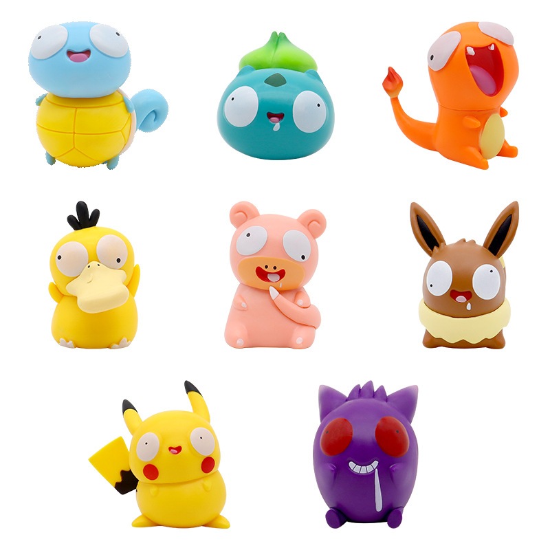 Set 8 Mô Hình Nhân Vật Phim pokemon 7cm