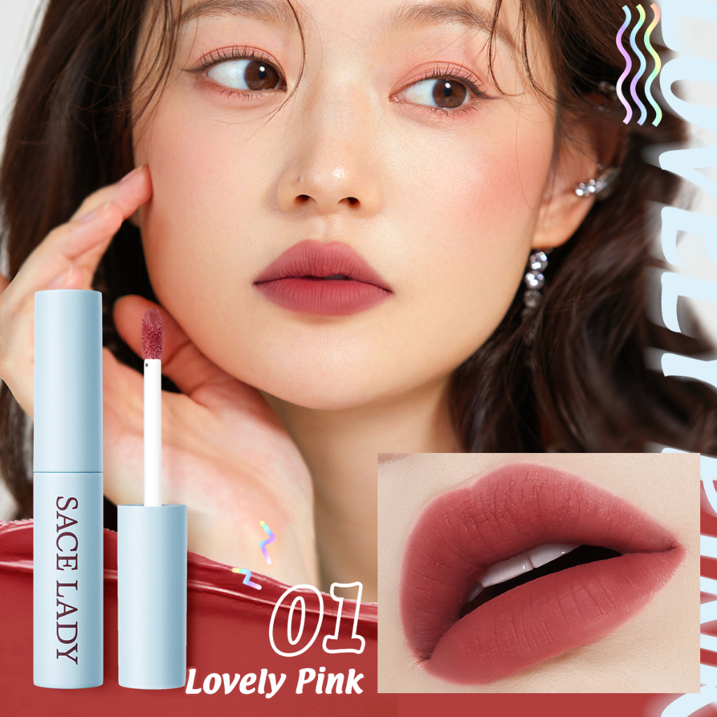 SACE LADY Set 3 Son Kem Lì Sắc Tố Cao Không Thấm Nước