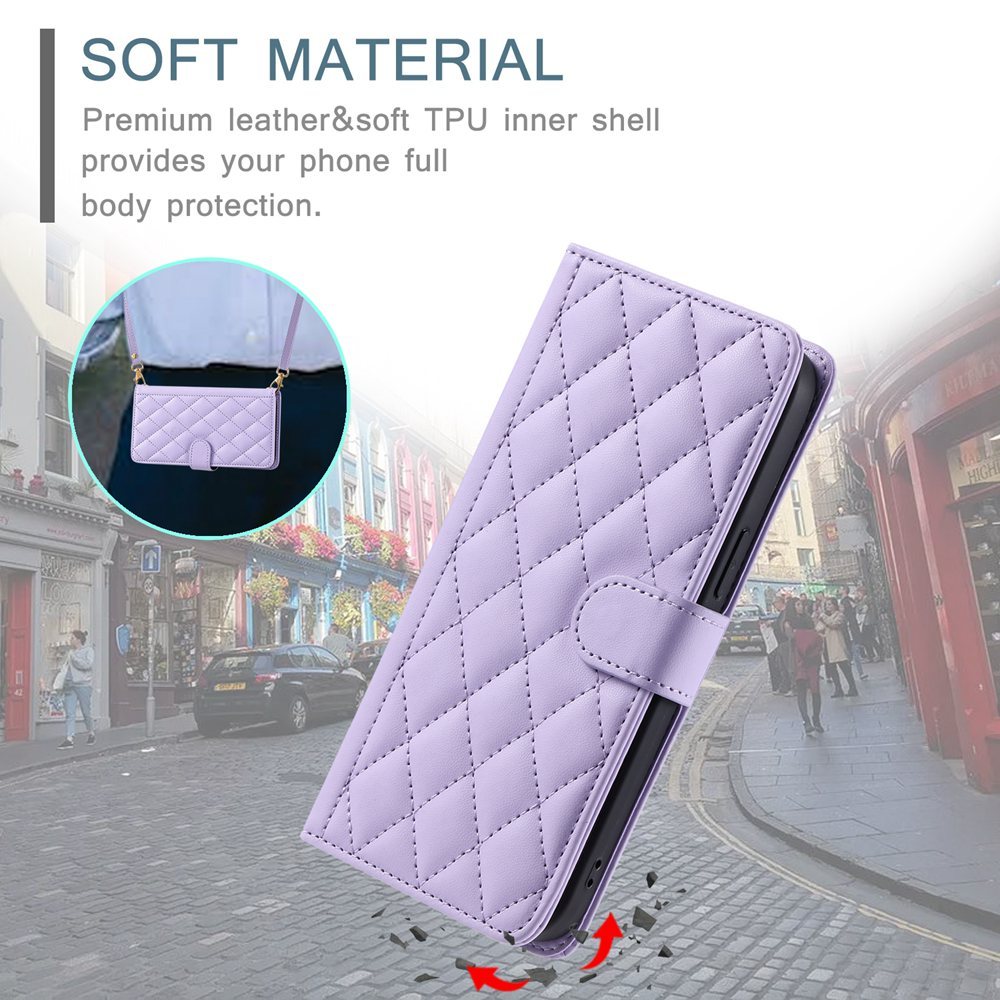 Bao Da Điện Thoại Nắp Lật Từ Tính Có Dây Đeo Cho samsung galaxy a13 a14 a23 a24 a25 a33 a34 a53 a54 f23 m23