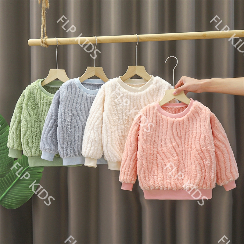 Milo Bộ Đồ Ngủ flannel Dày Dặn Ấm Áp Theo Phong Cách Mùa Đông Dành Cho Bé