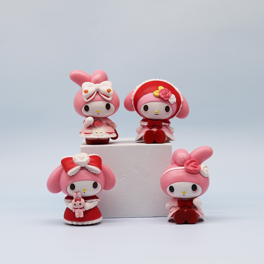 SANRIO Bộ 8 Mô Hình Nhân Vật Phim Hoạt Hình kuromi my melody