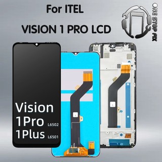 6.6 "dành cho itel vision 1 pro lcd l6502 màn hình hiển thị màn hình cảm ứng số hóa cảm biến lắp ráp thay thế một phần