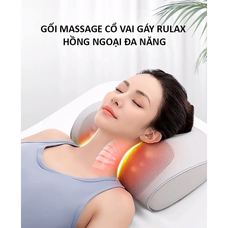 Jinkairui Gối Massage Hồng Ngoại Sử dụng đa chức năng