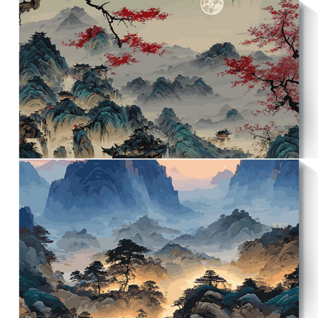 Drofe-40*70cm-tranh tô màu theo số-tranh số hoá-tranh sơn dầu số hoá-Tranh Số Hoá-Tranh số hóa-tranh