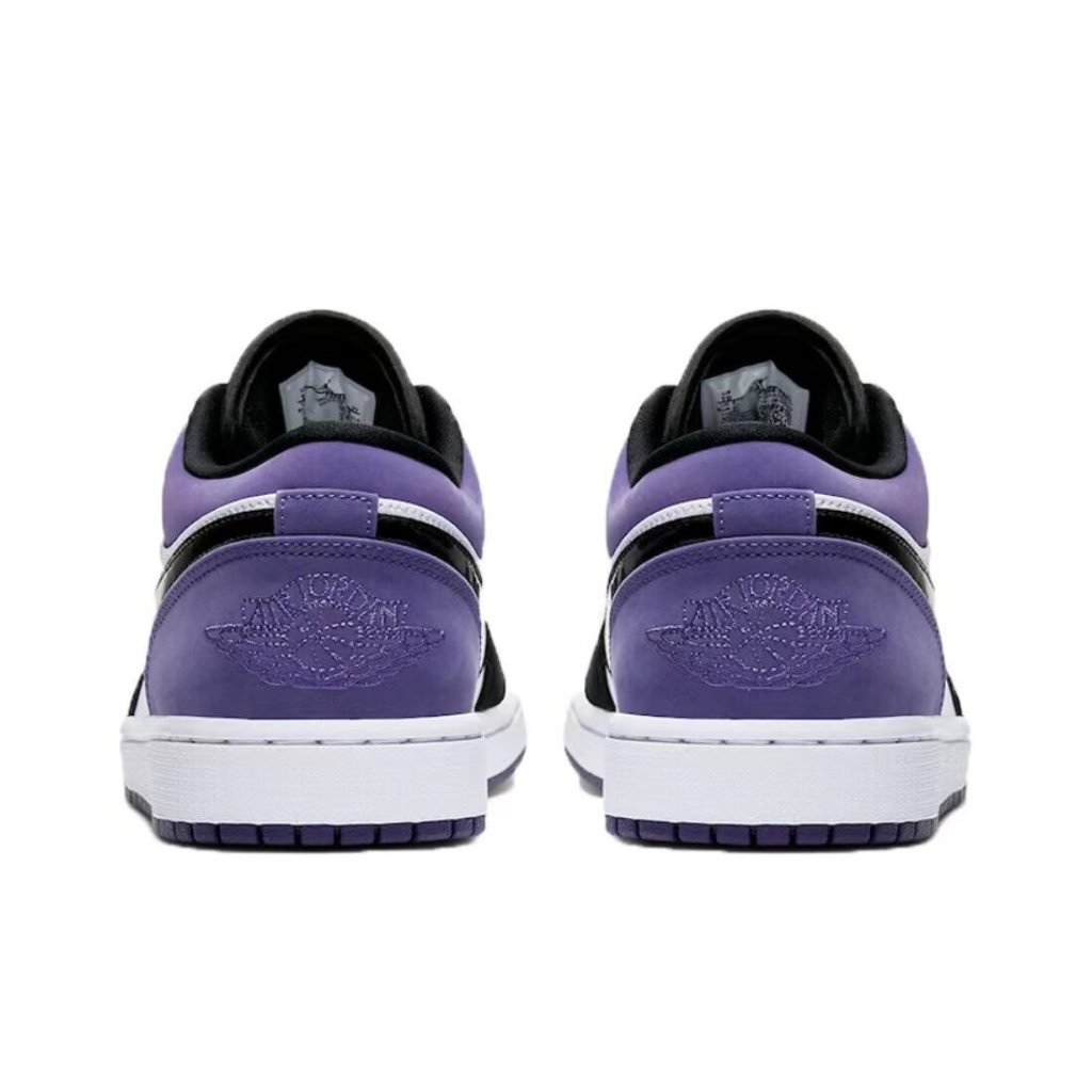 Giày thể thao nam Air Jordan 1 Low Court Tím đen mũi tím giày thể thao