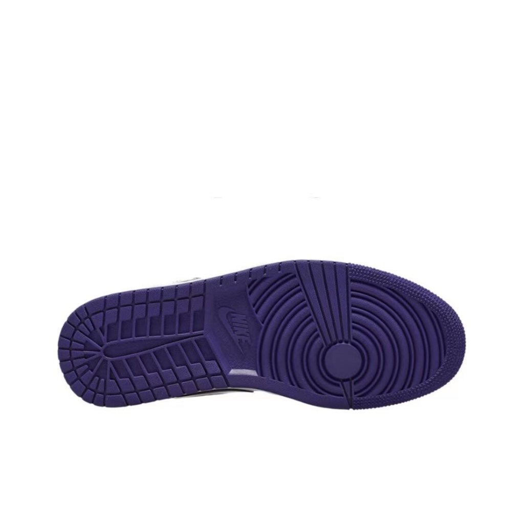Giày thể thao nam Air Jordan 1 Low Court Tím đen mũi tím giày thể thao