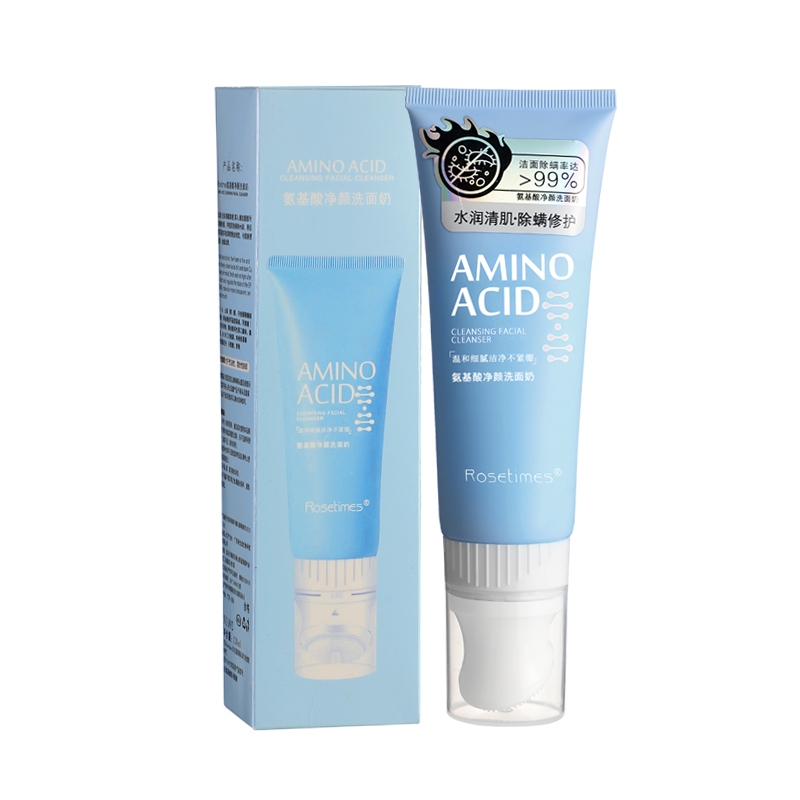 Sữa rửa mặt Amino Acid 120ml đi kèm với đầu bàn chải massage, làm sạch sâu