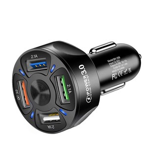 Tẩu sạc điện thoại nhanh 7a 35w qc3.0 4usb cho xe hơi