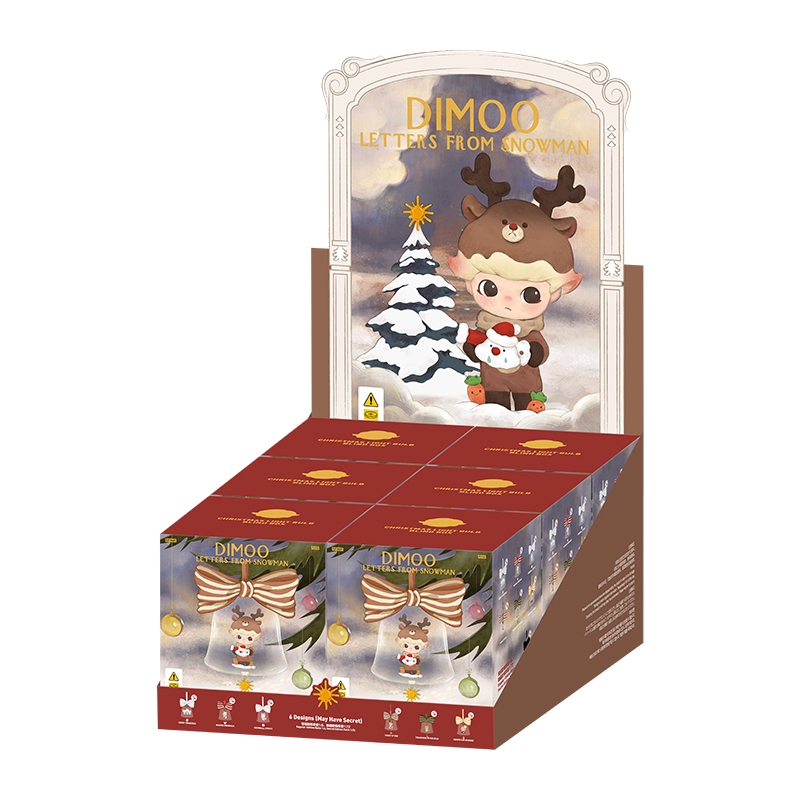 POP MART Dimoo Letters from Snowman Series-Christmas Light Bulb Blind Box