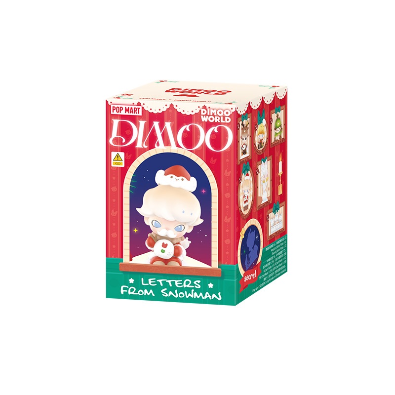 Mô hình POP MART DIMOO series Letters from Snowman cao cấp