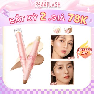 [Hàng mới về] Thỏi kem bắt sáng PINKFLASH hai đầu trang điềm đường viền ba chiều cho làn da mịn màng