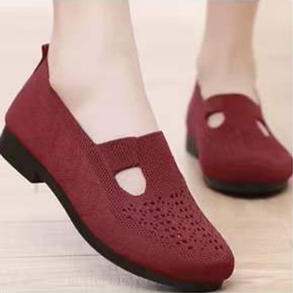 Giày Thể Thao Đế Mềm Nhẹ Co Giãn Thoáng Khí Dành Cho Nữ