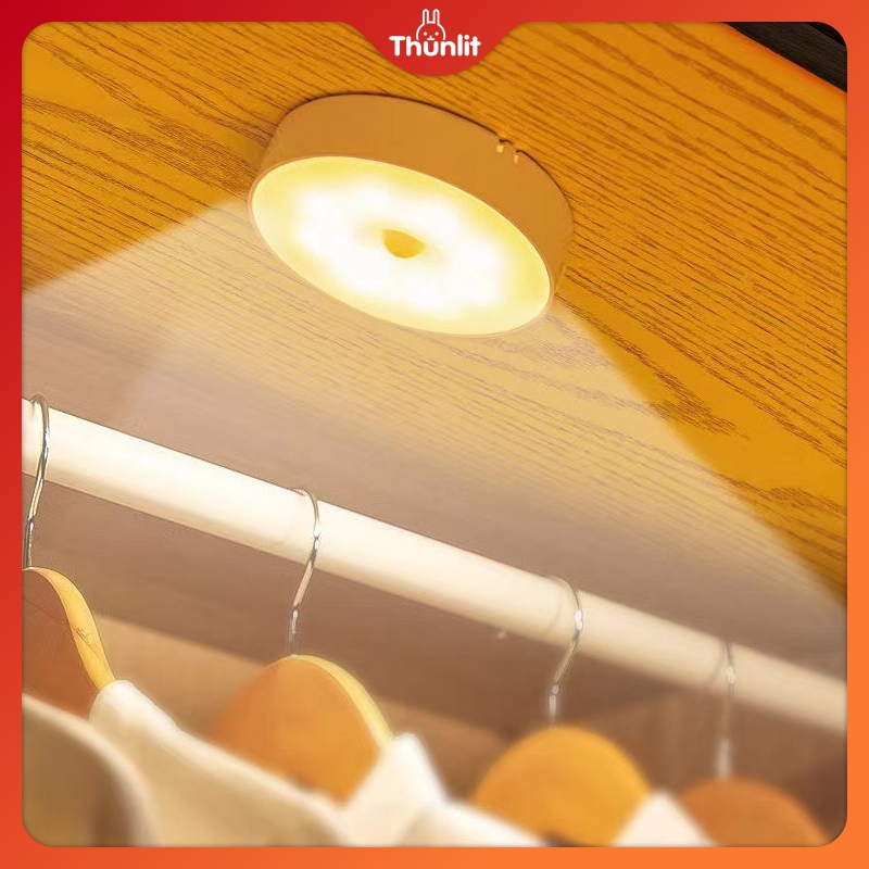 Đèn ngủ cảm ứng Thunlit 5 mét 2 màu Thân đèn thông minh tự động cảm biến có thể sạc lại Đèn LED treo tường cảm biến chuyển động