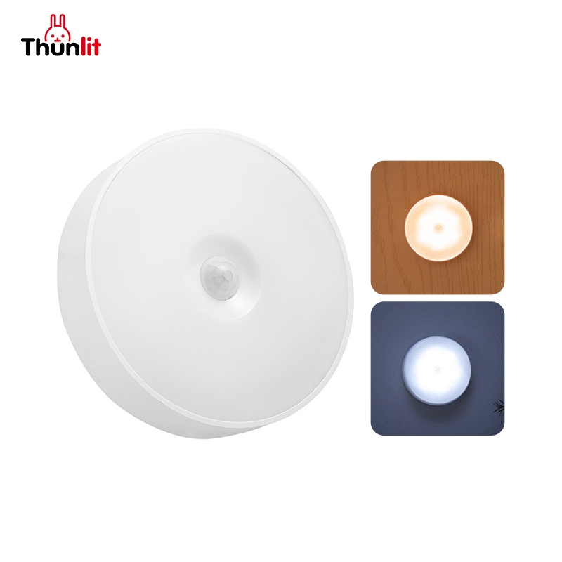 Đèn ngủ cảm ứng Thunlit 5 mét 2 màu Thân đèn thông minh tự động cảm biến có thể sạc lại Đèn LED treo tường cảm biến chuyển động
